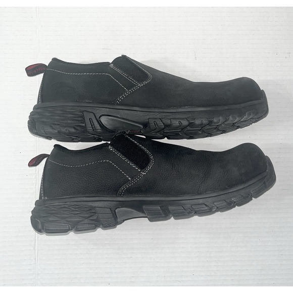 Avenger Work Shoe Men's 9 Black Waterproof Slip/Oil Resist Composite Toe